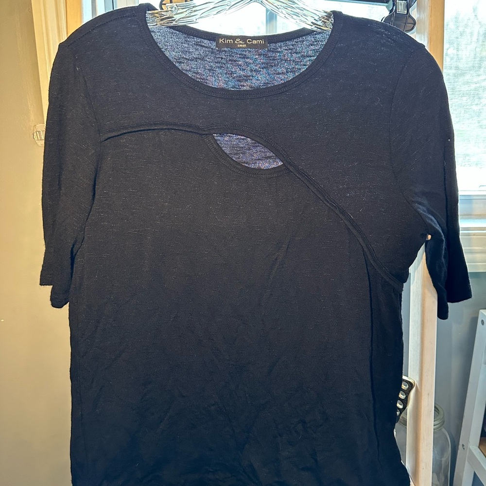 Small Black Kim and Cami shirt